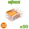 Image de Wago - Pot de 50 bornes de connexion automatique 2 entrées S221
