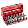Image de Coffret douilles 1/4'' 6 pans métriques et embouts 23 pièces FACOM R1PICOPB