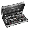Image de Coffret douilles 1/4'' - 1/2'' 6 pans métriques 30 pièces - FACOM - RS.161-1PB
