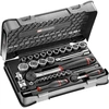 Image de Coffret douilles 1/4'' - 1/2'' 6 pans métriques 30 pièces FACOM RS.161-1PB
