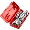 Image de Coffret douilles 1/4'' hexagonales 6 pans métriques + cliquet 11 mm FACOM RXPICOPB