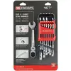 Image de Facom, Clé à molette, - Set Steekringratelsleutels à charnière, Maten In Houder métrique (10 mm, 11 mm, 12 mm, 13 mm, 14 mm, 15 mm, 16 mm, 17 mm, 18 mm, 19 mm, 7 mm, 8 mm)