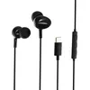 Image de Écouteurs Filaires USB-C Son Stéréo de Qualité Télécommande Microphone Avizar Noir