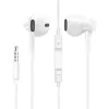 Image de Écouteurs Filaires Jack 3.5mm Son Stéréo Télécommande Microphone Avizar Blanc