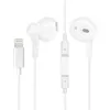 Image de Écouteurs Filaires iPhone Lightning Télécommande Micro Connexion Bluetooth Avizar Blanc