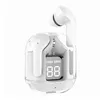 Image de Écouteurs TWS EKO LED Bluetooth 5.3 - Modèle Cristal - Coloris Blanc