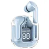 Image de Écouteurs Sans Fil Bluetooth 5.3 TWS Modèle Cristal avec Affichage LED Eko Bleu