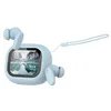 Image de Écouteurs TWS Bluetooth 5.4 avec Écran LCD Braga Réduction de Bruit ANC Avizar Bleu