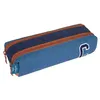 Image de Tann's x Cyrillus - Trousse double "Clément" bleu - 23 x 6 x 9 cm - Bleu