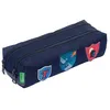Image de Tann's - Trousse double "Lancelot" bleu - 23 x 6 x 9 cm - Bleu