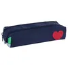 Image de TANN'S - Trousse double "Emilie" bleu - 23 x 6 x 9 cm - Coloris Bleu