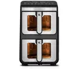 Image de Kitchencook - Double Friteuse à Air Verticale 11l - 7 Programmes - Minuterie Numérique - Thermostat Réglable - 2400w