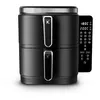 Image de Kitchencook - Double Friteuse à Air Verticale 12l - 2800w - 12 Programmes - Thermostat Réglable - Panier à Friture Amovible
