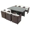 Image de Salon de jardin CONCEPT USINE 6 pieces blanc 6 personnes 180.0 x 115 x 73 cm polyethylene