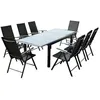 Image de Table de jardin et 8 chaises en aluminium gris RAVENNE CONCEPT USINE