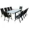 Image de Table de jardin et 10 chaises en aluminium gris RAVENNE CONCEPT USINE