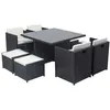 Image de Salon de jardin CONCEPT USINE resine tressee 8 personnes