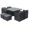 Image de Salon de jardin CONCEPT USINE polyethylene gris 8 pieces 8 personnes