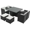 Image de Salon de jardin CONCEPT USINE polyethylene gris 8 pieces 115.0 x 115 cm 8 personnes