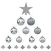 Image de Féérie Lights & Christmas - Kit de décorations pour sapin de noël - 18 Pièces - Argent