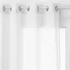 Image de Atmosphera - Voilage Georgette - 140 x 240 cm - Blanc - GEORGETTE