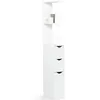 Image de Meuble WC étagère WILLY bois 3 portes blanc