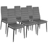Image de Lot de 6 chaise id market en metal non empilable non pliable H. 97 cm interieur blanc