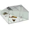 Image de Enclos poulailler 18 m² parc grillagé 6x3 M acier galvanisé