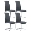 Image de Lot de 4 chaise id market interieur non empilable non pliable en metal H. 98 cm gris