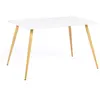 Image de Table a manger fixe sans tiroir 6 personnes rectangulaire en MDF 120 x 80 x 74 cm