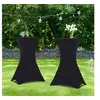 Image de Lot de 2 tables hautes pliantes 105 CM et 2 housses noires