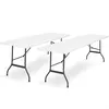 Image de Table a manger fixe sans tiroir id market 16 personnes en polyethylene 90 x 70 cm