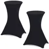 Image de Lot de 2 housses noires pour table haute pliante 105 CM