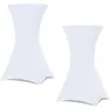 Image de Lot de 2 housses blanches pour table haute pliante 105 CM