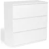 Image de Commode 3 tiroirs TOMI 78 cm bois blanc