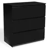 Image de Commode 3 tiroirs TOMI 78 cm bois noir
