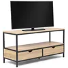 Image de Meuble TV 113 cm DETROIT 2 tiroirs design industriel