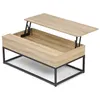 Image de Table basse plateau relevable rectangulaire DETROIT design industriel