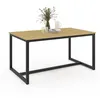 Image de Table a manger fixe sans tiroir 6 personnes rectangulaire en MDF L 150 cm