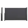 Image de Paravent extérieur rétractable 160 x 400 CM gris anthracite store latéral