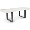Image de Table a manger extensible sans tiroir 10 personnes rectangulaire en MDF L 160 cm