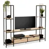 Image de Ensemble meuble TV 164 cm DETROIT avec étagères design industriel