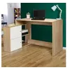 Image de Bureau d'angle bob imitation hêtre portes blanches