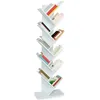 Image de Etagère bibliothèque à livres TEA forme d'arbre 10 niveaux blanche