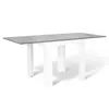 Image de Table a manger extensible sans tiroir 8 personnes rectangulaire en MDF L 80 cm