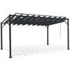 Image de Pergola lames orientables 3x4 M gris anthracite