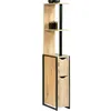 Image de Meuble WC 2 portes DETROIT avec étagères design industriel