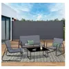Image de Paravent extérieur rétractable 160 x 500 CM gris anthracite store latéral