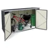 Image de Abri de jardin en métal verrouillable multi-rangement pour stockage vélos, outils, poubelles