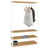 Image de Dressing large L. 100 cm DETROIT design industriel bois et métal blanc